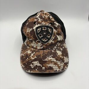Ariat Desert Digital Camo Shield Logo Mens Western Hat